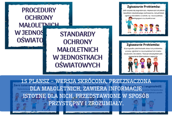 Standardy / Procedury Ochrony Małoletnich - gazetka - przedszkole w wersji edytowalnej