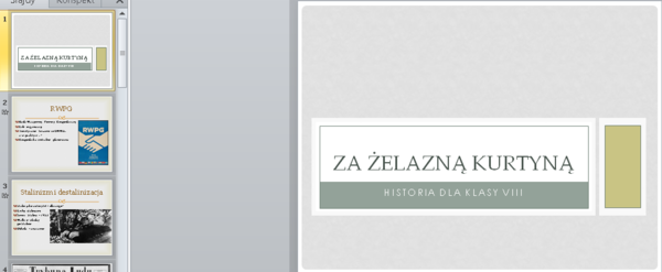 Za żelazną kurtyną - prezentacja