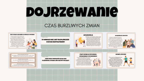 Edukacja Zdrowotna- PREZENTACJA- DOJRZEWANIE-CZAS BURZLIWYCH ZMIAN – kl 7- 18 SLAJDÓW PDF