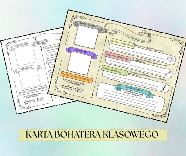 Karta "Bohater klasowy" (typu "Wszystko o mnie")