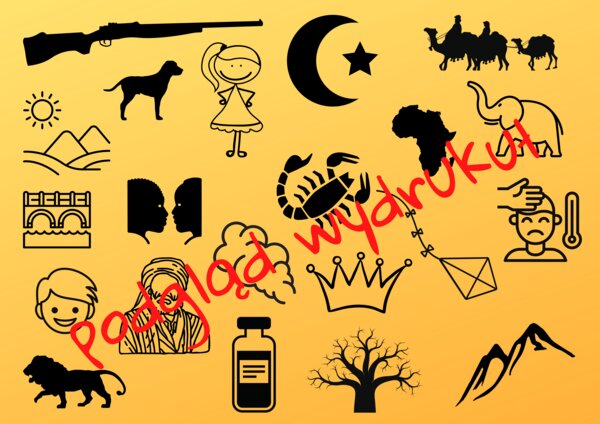 Plansza skojarzeniowa - "W pustyni i w puszczy"