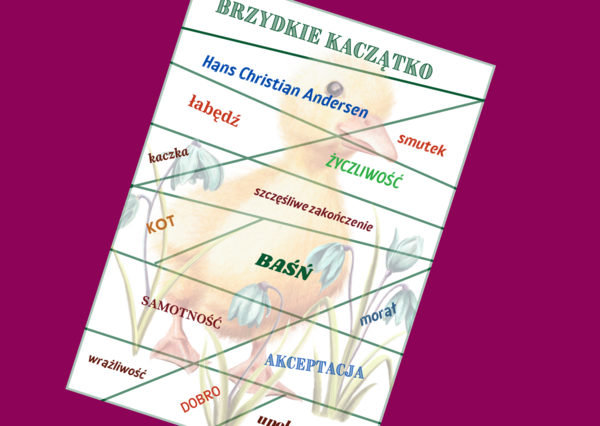 "BRZYDKIE KACZĄTKO" - baśń - puzzle