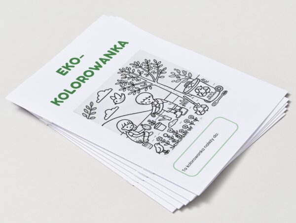 Kolorowanki edukacyjne. Dbam o przyrodę. Zwierzęta w ekosystemie. Segreguję śmieci.