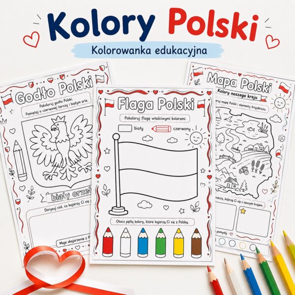Kolorowanka. Kolory Polski