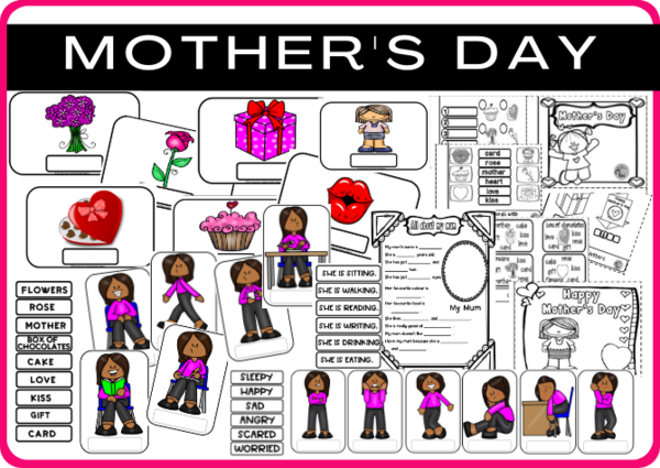 MOTHER'S DAY - KARTY PRACY / FLASHCARDS