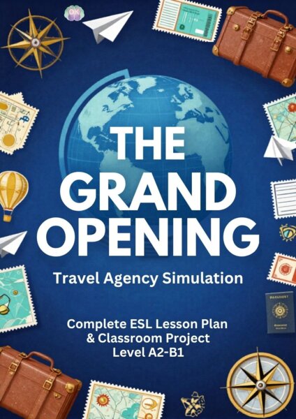 The Grand Opening: Travel Agency Simulation (12 stron – Poziom A2-B1)