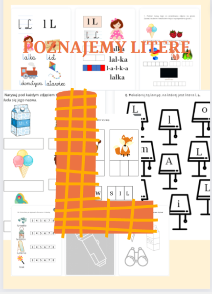 Poznajemy literę L - 40 stron