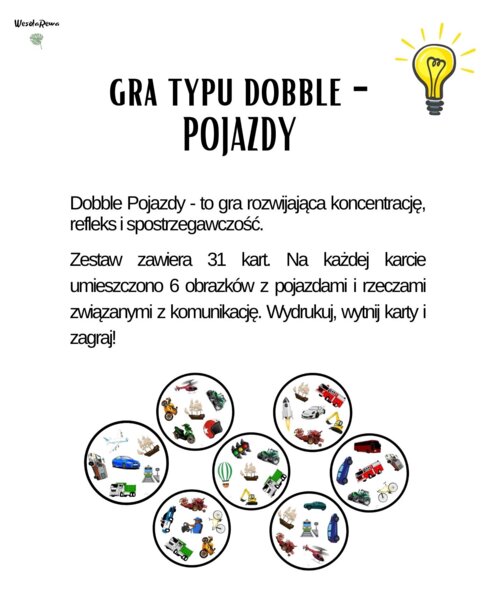 Dobble - POJAZDY