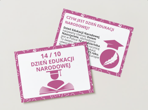 Dzień Edukacji Narodowej 14.10 14 października DEN gazetka szkolna prezentacja