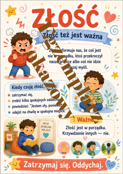 Emocje są ważne – gazetka szkolna  10 plansz A4