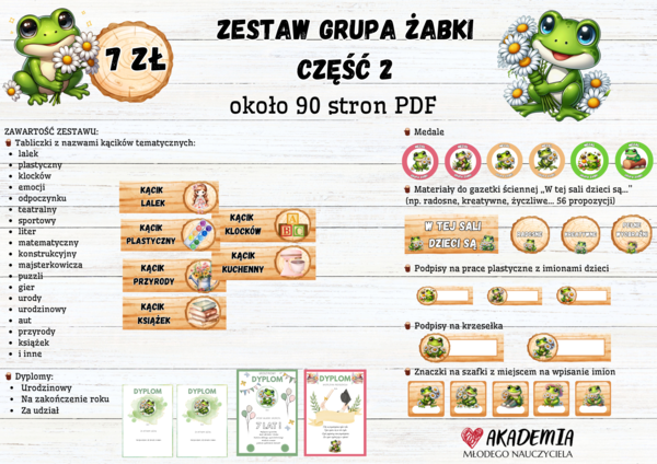 ZESTAW GRUPA ŻABKI 2