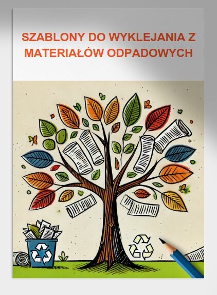 Wyklejanie z materiałów odpadowych. Drzewo z gazet. Sowa z nakrętek. Mandala