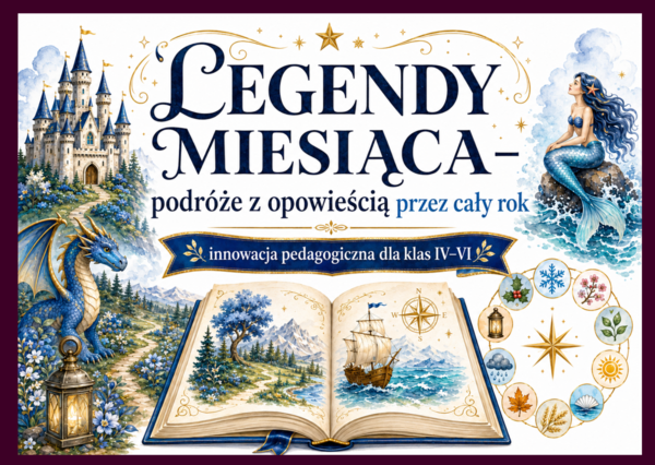 📘 LEGENDY MIESIĄCA - podróże z opowieścią przez cały rok – kompletna innowacja pedagogiczna dla klas 4-6