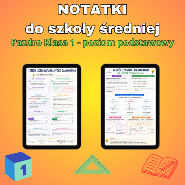 Notatki z matematyki do 1 klasy - Pazdro 1P