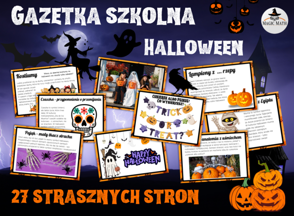 GAZETKA SZKOLNA HALLOWEEN – historia, symbole, ciekawostki, 27 stron