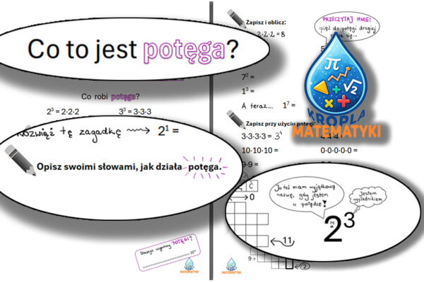 Potęga - wprowadzenie pojęcia, ćwiczenia, IBL