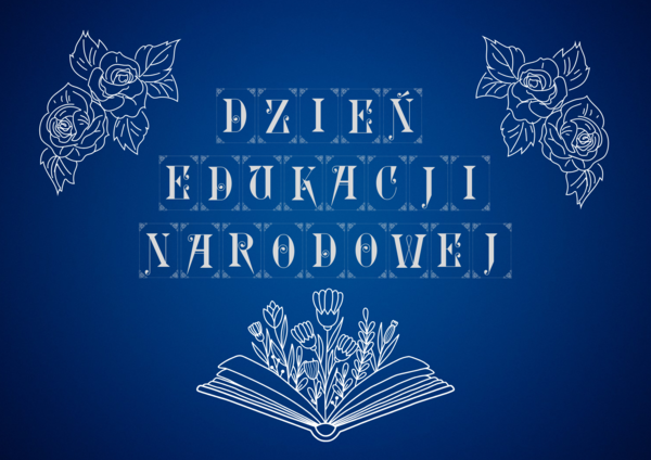 Dzień Edukacji Narodowej - Girlanda, Napis na tablicę