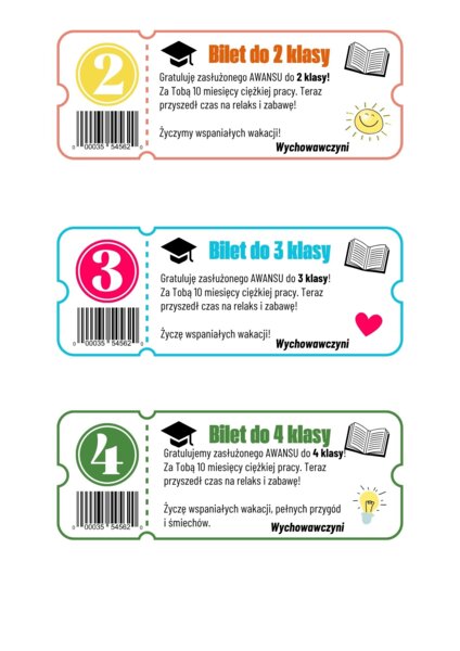 BILET DO 2, 3 i 4 KLASY
