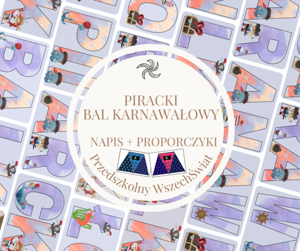 Piracki bal karnawałowy - napis