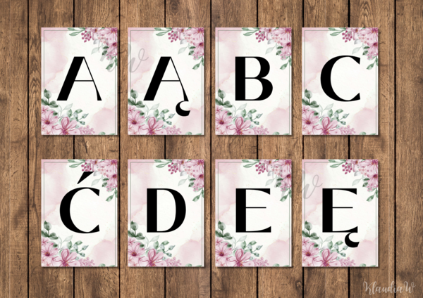 Girlanda - cały alfabet