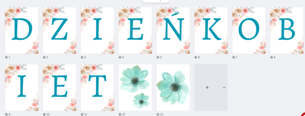 DZIEŃ KOBIET - NAPIS GIRLANDA