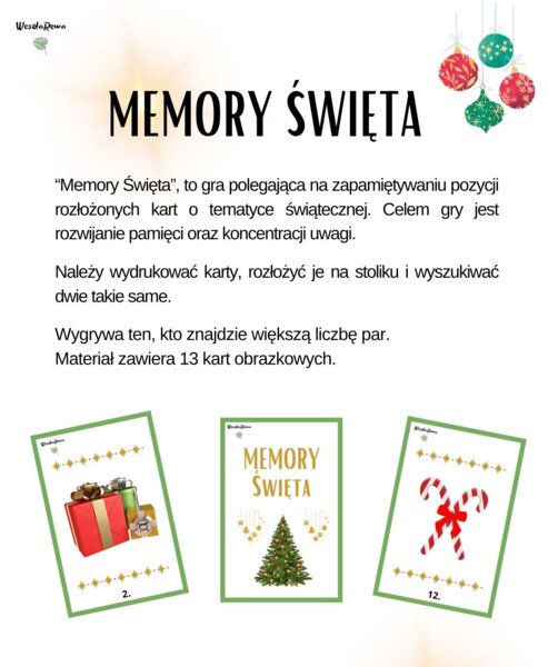 Świąteczne MEMORY