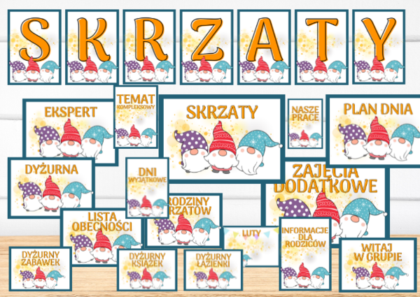 Grupa Skrzaty - idealny pakiet na poczatek roku - Plansze i Napisy