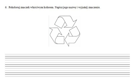 Sprawdzian z edukacji pzryrodniczej w klasie 3.