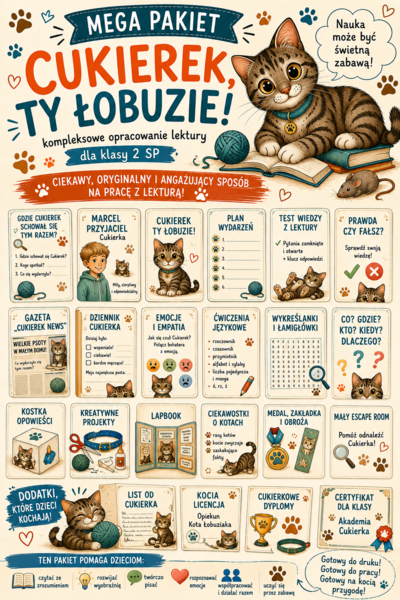 „Cukierku, ty łobuzie!” MEGA PAKIET EDUKACYJNY DO LEKTURY