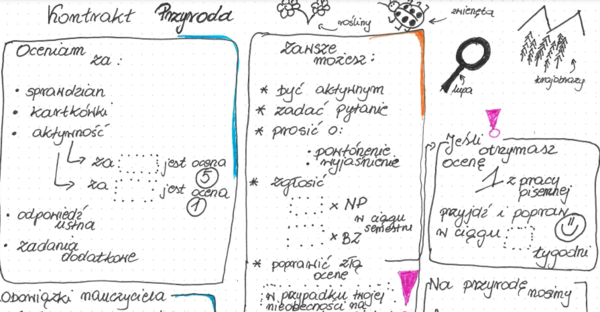 Kontrakt Przyroda. Lekcja organizacyjna.