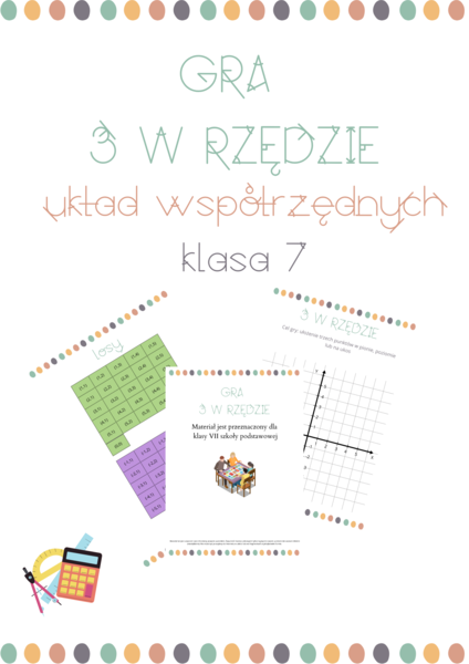 Układ współrzędnych - gra 3 w rzędzie