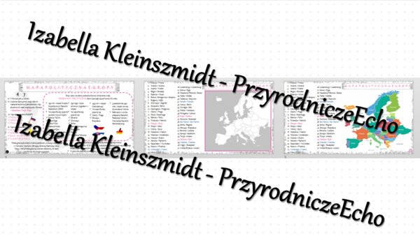 Sketchnotka - notatka „Podział polityczny Europy” wykonana w power point do edycji. Geografia 6; „Środowisko przyrodnicze i ludność Europy”