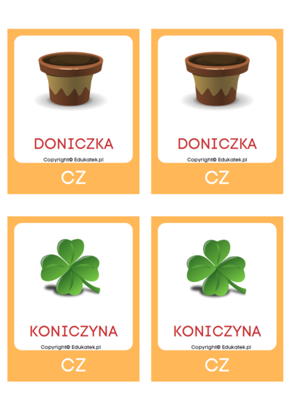 Memory logopedyczne – głoski szumiące