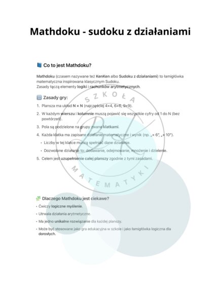 Mathdoku