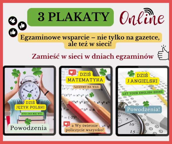 PLAKATY MOTYWACYJNE NA CZAS EGZAMINÓW