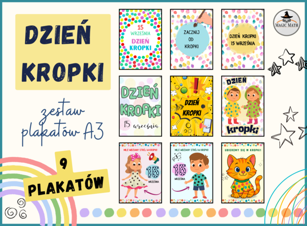 DZIEŃ KROPKI - ZESTAW PLAKATÓW