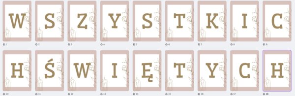 Wszystkich świętych GIRLANDA