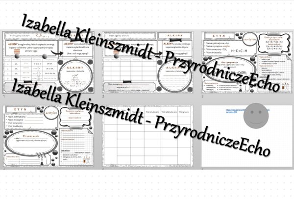 Minizestaw na temat „Alkiny. Etyn” – sketchnotka + karta pracy w power point + gratisowy link do prezentacji multimedialnej niekomercyjnej wykonanej w genial.ly do indywidualnego pobrania i użycia do celów niekomercyjnych. Chemia 8, „Węglowodory”