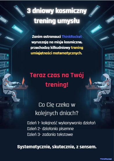 Ułamki zwykłe, kolejność wykonywania działań, zadania tekstowe | 3 dni zadań, rozgrzewek i teorii | Klasy 4-6 | Kosmiczno- matematyczny trening