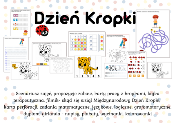 Dzień Kropki - pakiet Wrzesień Jesień 15 września