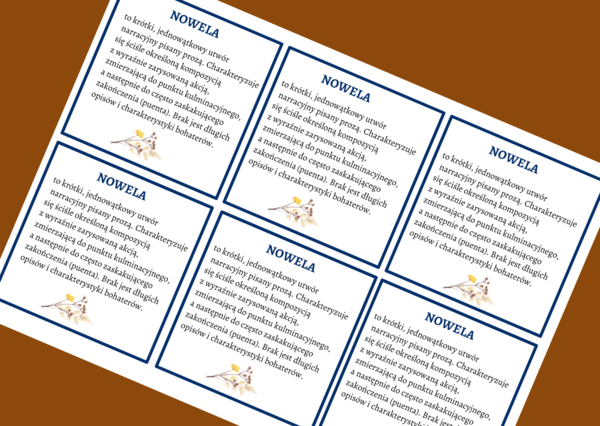 NOWELA - epika – cechy – wklejka