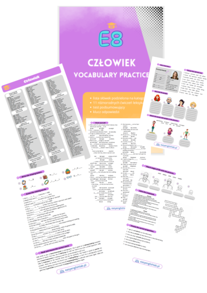 Egzamin Ósmoklasisty. Vocabulary Practice. Dział: Człowiek