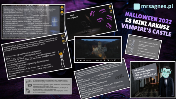 e8 Vampire's Castle Halloween mini arkusz