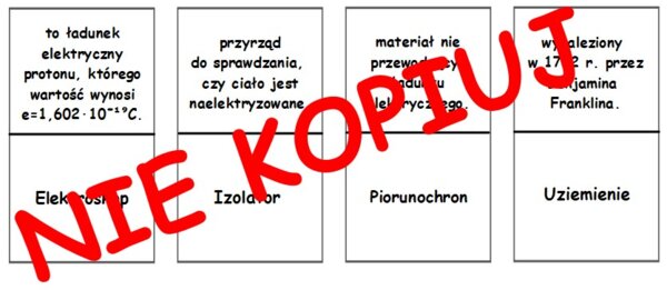 Domino - elektrostatyka