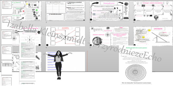 Zestaw kart pracy + 8 gratisowych linków do lekcji multimedialnych - niekomercyjnych wykonanych w genial.ly do indywidualnego pobrania i użycia do celów niekomercyjnych z PRZYRODY do klasy 4 – dział I „Poznajemy warsztat przyrodnika” wykonanych w power p