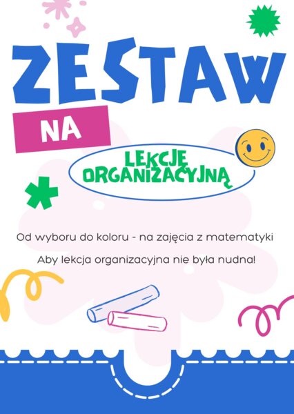 GOTOWIEC na lekcję organizacyjną z matematyki