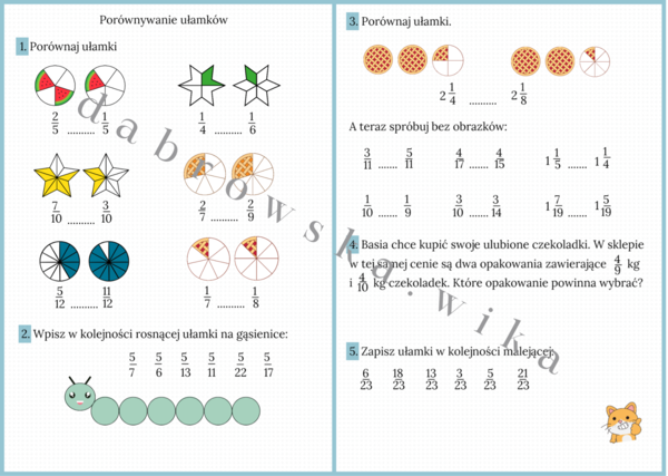 Porównywanie ułamków