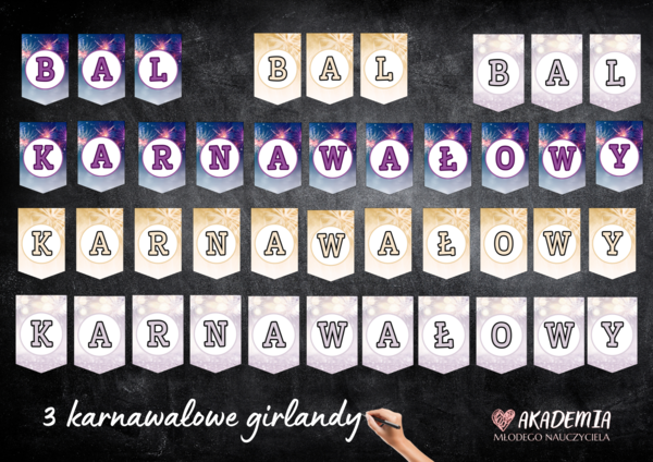 GIRLANDY "BAL KARNAWAŁOWY"
