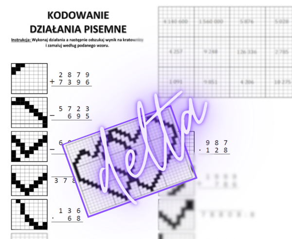 Kodowanie, działania pisemne, klasa 4,5,6