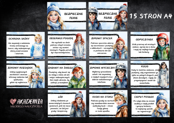 BEZPIECZNE FERIE - GAZETKA